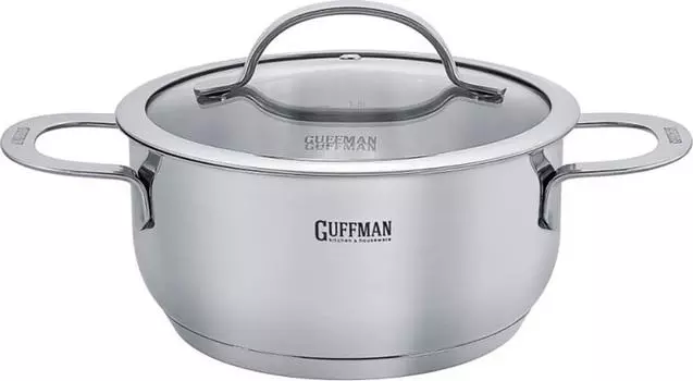 Кастрюля Guffman Moon со стеклянной крышкой 3.7л 22см