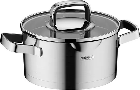 Кастрюля Nadoba Dona со стеклянной крышкой 18см 2.3л