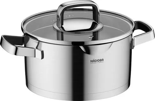 Кастрюля Nadoba Dona со стеклянной крышкой 20см 3.3л