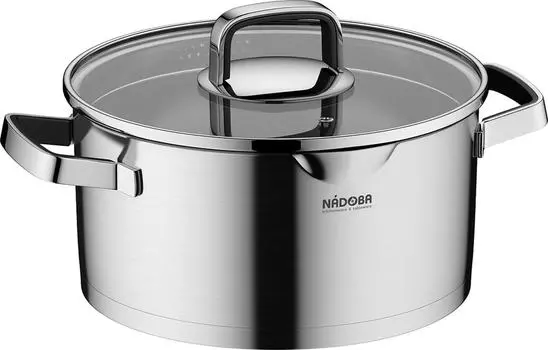 Кастрюля Nadoba Dona со стеклянной крышкой 24см 5.8л