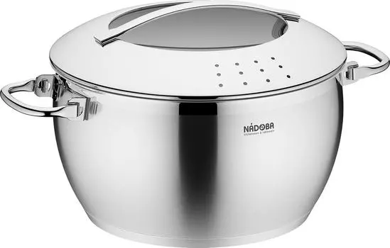 Кастрюля Nadoba Maruska со стеклянной крышкой 24см 5.5л
