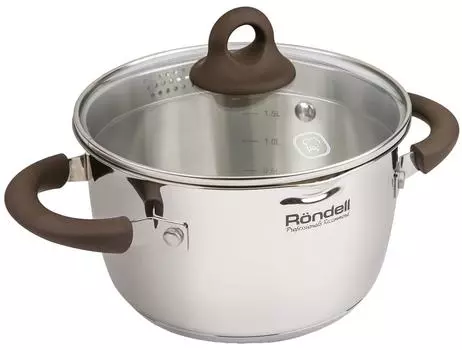 Кастрюля Rondell Aristokrat с крышкой 24см 5.7л