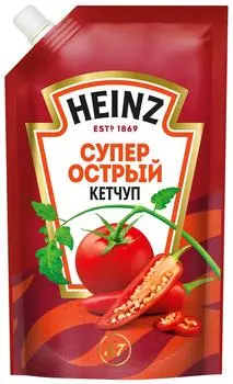 Кетчуп Heinz Супер острый 320г - Vprok.ru Перекрёсток