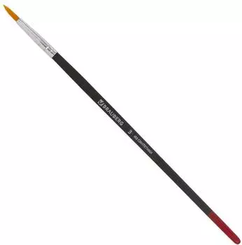 Кисть Brauberg синтетика круглая, №3