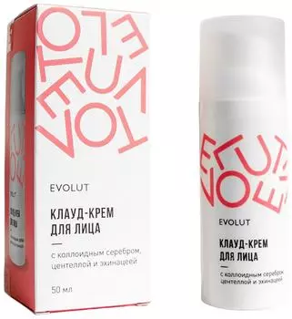 Клауд-крем для лица Evolut с коллоидным серебром центеллой и эхинацеей 50мл