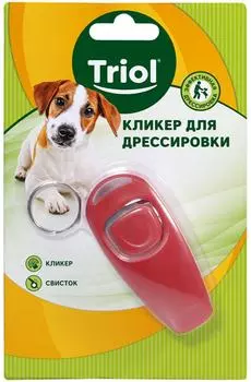 Кликер-свисток Triol для дрессировки собак 75*35*28мм