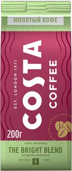 Кофе молотый Costa Bright blend 200г