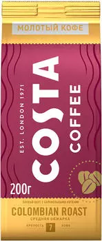 Кофе молотый Costa Сolombian roast 200г