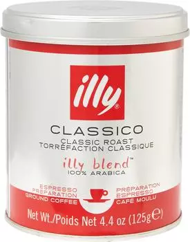 Кофе молотый Illy Classico средняя обжарка 125г