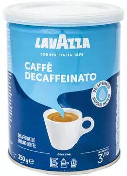 Кофе молотый Lavazza Caffe Decaffienato без кофеина 250г
