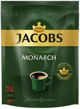 Кофе растворимый Jacobs Monarch 210г