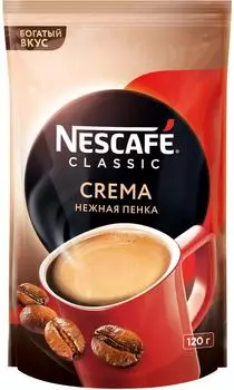 Кофе растворимый Нескафе Classic Crema 120гс доставкой!