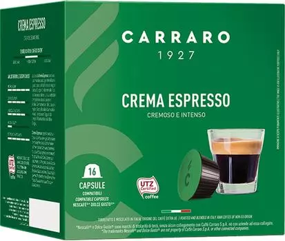 Кофе в капсулах Carraro Crema Espresso 16штс доставкой!