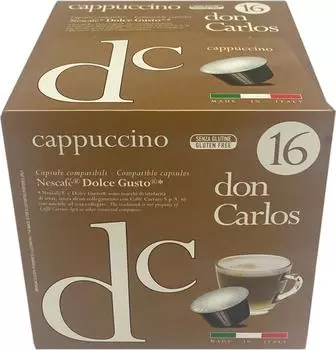 Кофе в капсулах Don Carlos Cappucino 16штс доставкой!