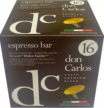 Кофе в капсулах Don Carlos Espresso Bar 16штс доставкой!