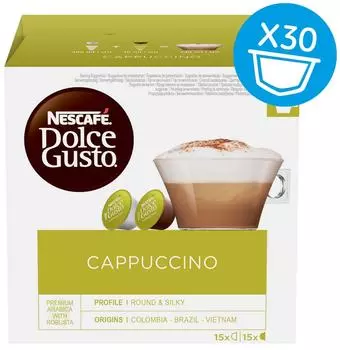 Кофе в капсулах Nescafe Dolce Gusto Cappuccino 30шт