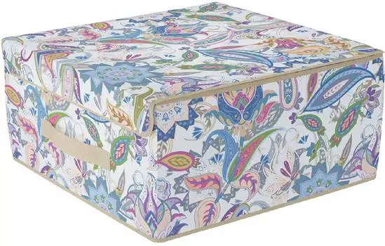 Кофр Hausmann для хранения Бежевый-принт 30*30*16см