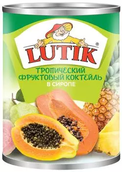 Коктейль Lutik Тропический в сиропе 580млс доставкой!
