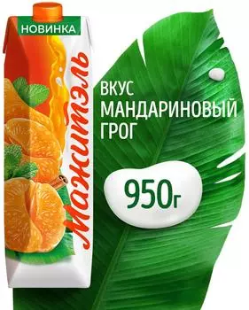 Коктейль сывороточный Мажитэль Мандариновый грог 950г