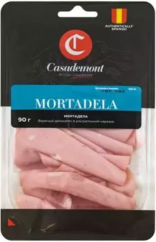 Колбаса Casademont Mortadela вареная нарезка 90г