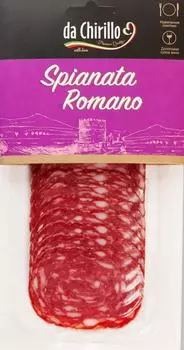 Колбаса Da Chirillo Спьяната Романо сыровяленая полусухая нарезка 90г