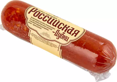 Колбаса Дубки Российская полукопченая 300г