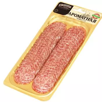 Колбаса Егорьевская Ароматная сырокопченая нарезка 100г