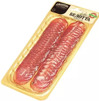 Колбаса Егорьевская фабрика Белотта сырокопченая нарезка 70г