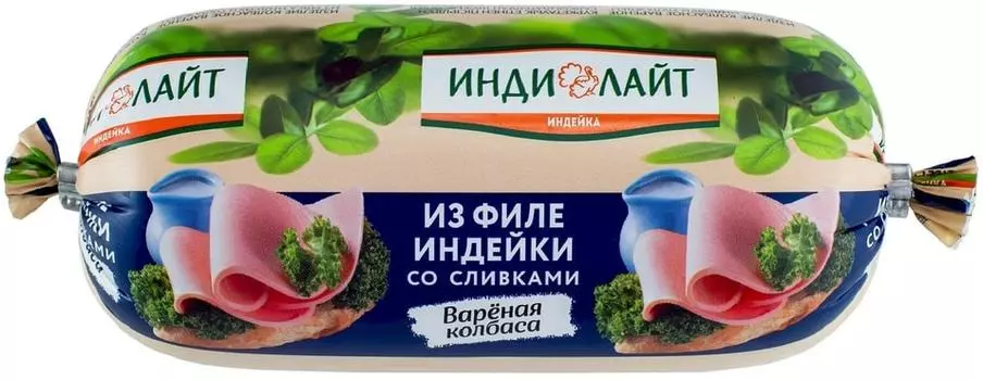 Колбаса Индилайт из филе индейки со сливками 400г