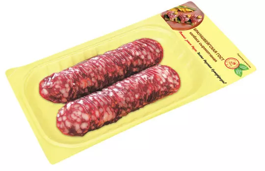 Колбаса Иней Брауншвейгская ГОСТ сырокопченая 100г