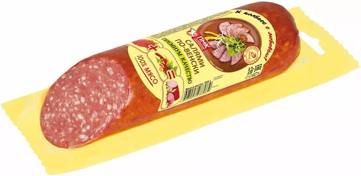 Колбаса Иней Салями По-венски полукопченая 350г