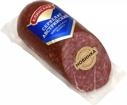 Колбаса Клинский Сервелат Австрийский варено-копченая 340г