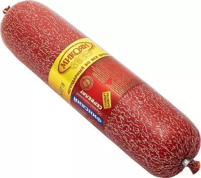 Колбаса Микоян Сервелат Финский варено-копченая 500г