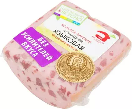 Колбаса Мясной дом Бородина Домашняя Языковая вареная 400г