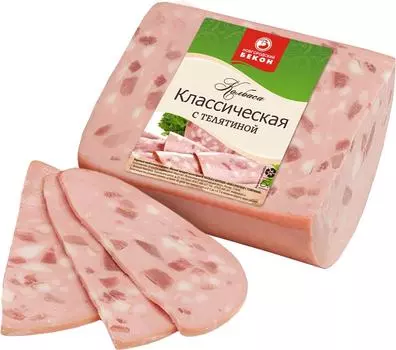 Колбаса Новгородский бекон Классическая с телятиной вареная 400г