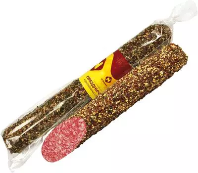 Колбаса Останкино Праздничная в специях сырокопченая 0.4-0.7кг