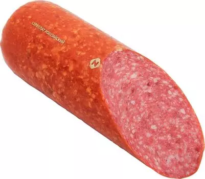 Колбаса Останкино Сервелат Российский варено-копченая