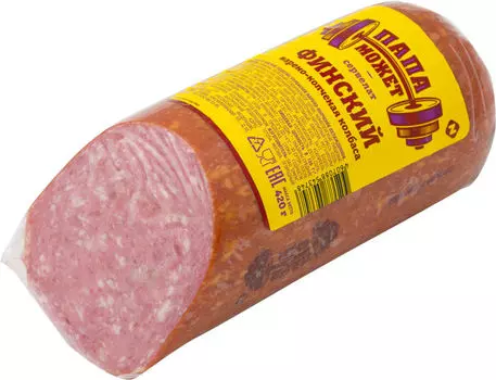 Колбаса Папа может Сервелат Финский варено-копченый 420г