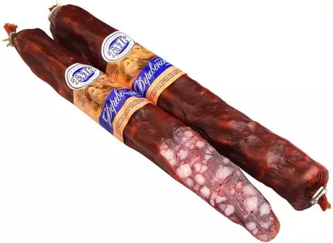 Колбаса Тульский МК Деревенская сырокопченая полусухая 250г