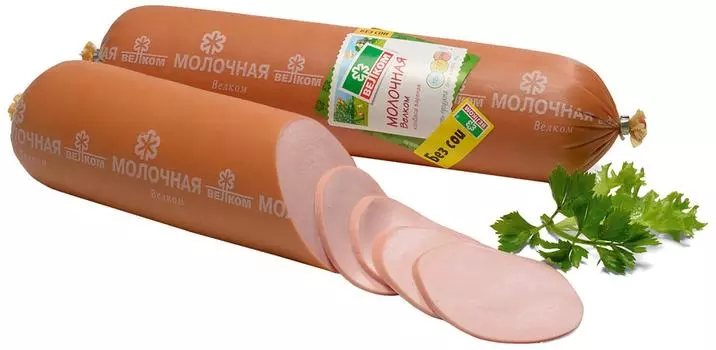 Колбаса Велком Молочная вареная 0.4-0.7кг