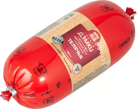 Колбаса Золото Дэмки Телячья вареная 400г