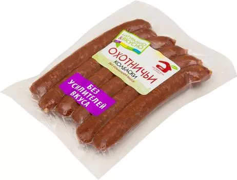 Колбаски Мясной дом Бородина Охотничьи полукопченые 230г