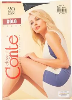 Колготки Conte Elegant Solo 20 Nero Размер 5