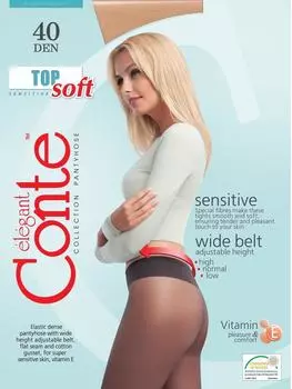 Колготки Conte Elegant Top Soft 40 Bronz Бронзовый Размер 3