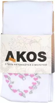 Колготки детские Akos белый р.110-116