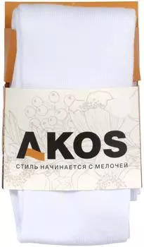 Колготки детские Akos белый р.62-68