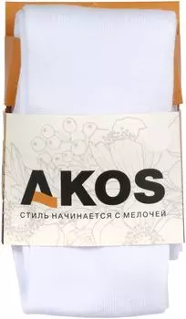 Колготки детские Akos белый р.86-92
