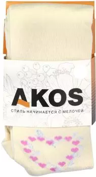 Колготки детские Akos бежевый р.122-128