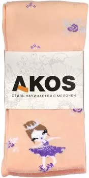 Колготки детские Akos персиковый р.122-128