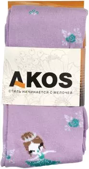 Колготки детские Akos сиреневый р.134-140